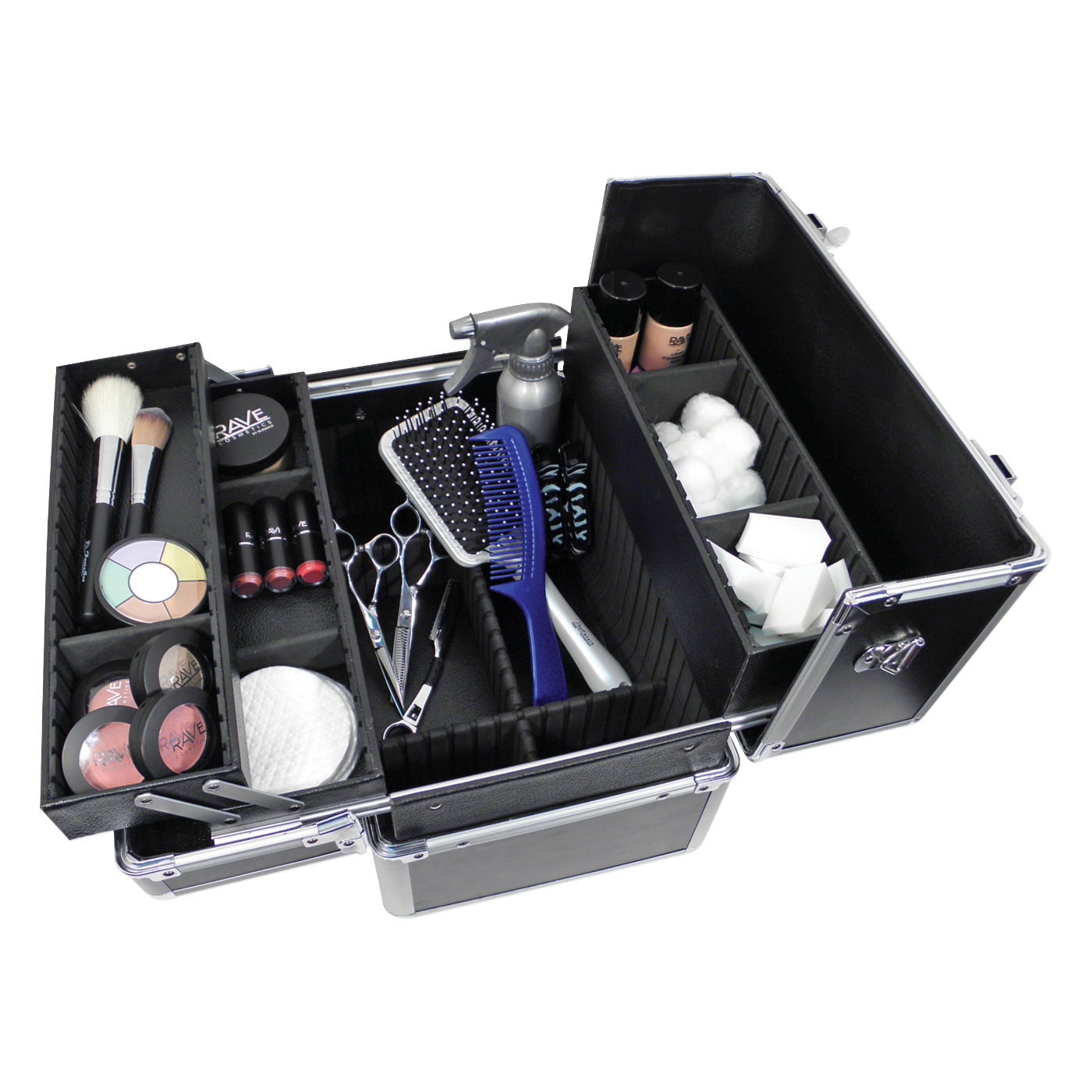 Lockable Aluminum Tool Case, Classic, Black