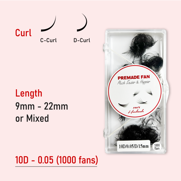 10D 0.05 (1000 fans - Bulk) - CC - 17mm