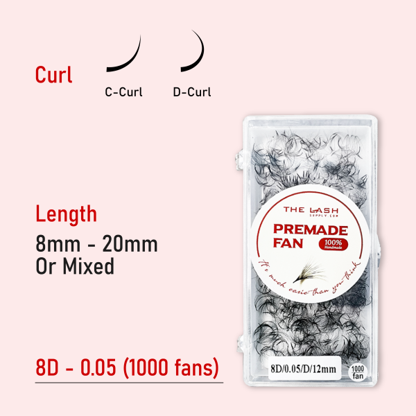 8D 0.05 (1000 fans - Bulk) - D - 9mm