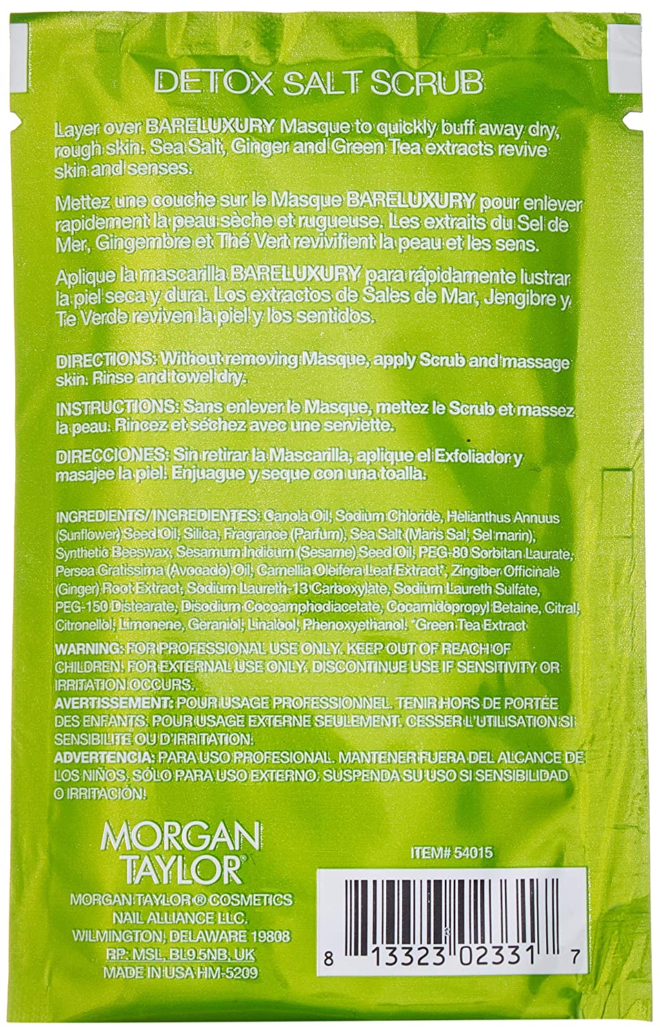 BareLuxury 4-Step, Complete Pedicure & Manicure Packs - Ginger & Green Tea