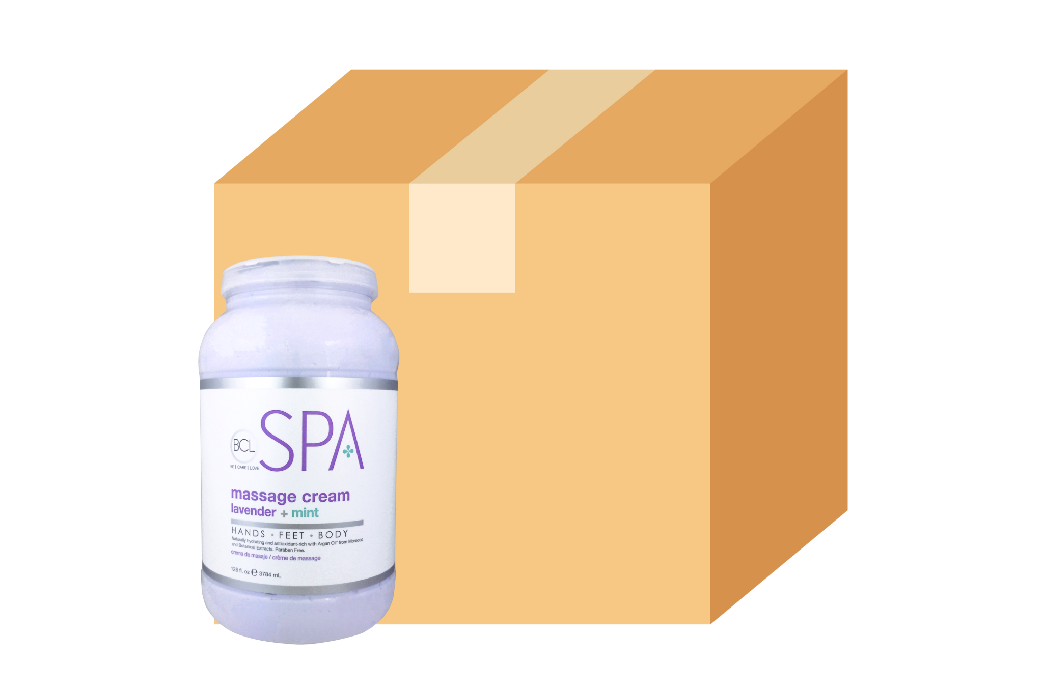 BCL Spa Massage Cream Lavender + Mint (128 oz)