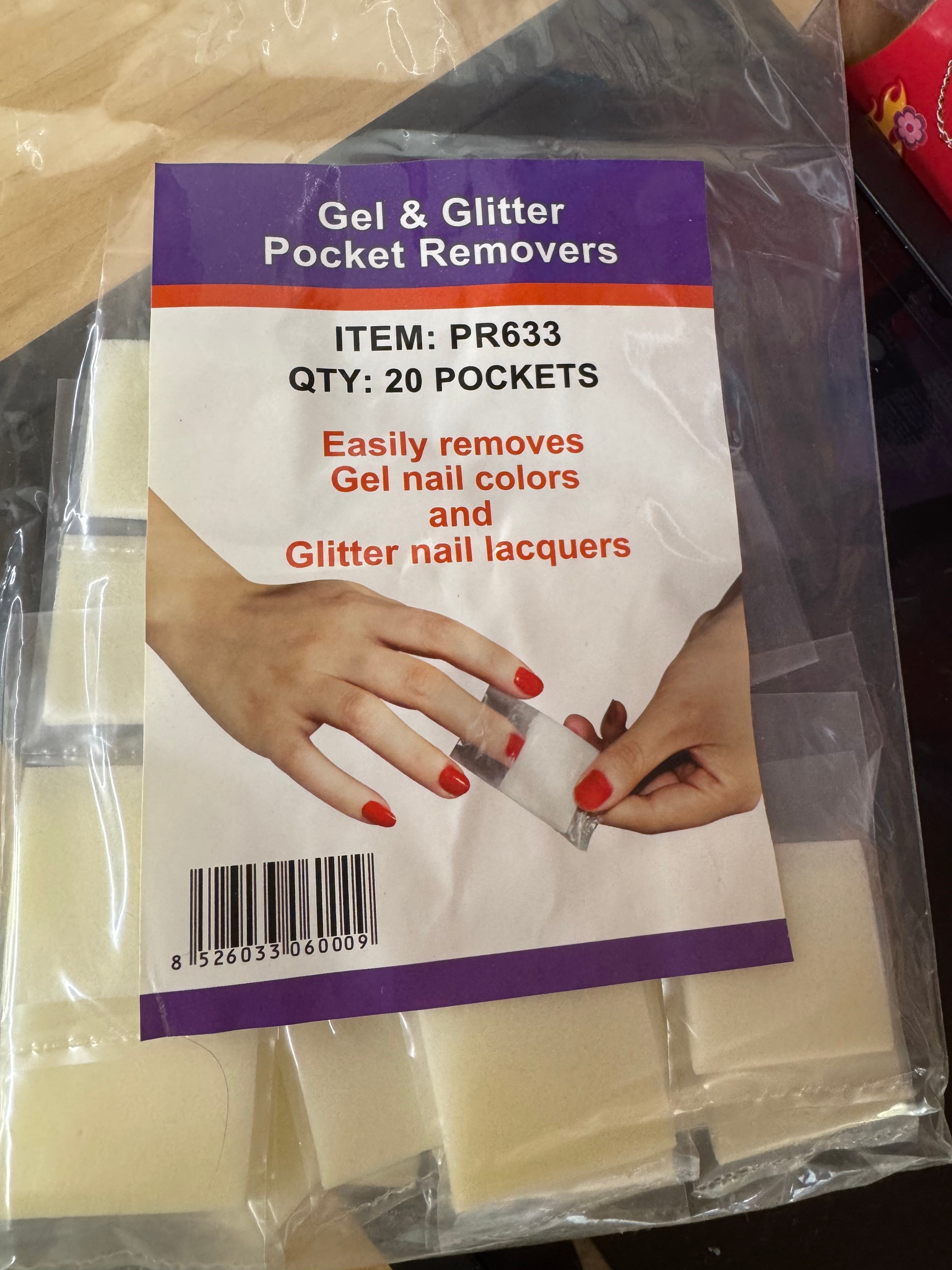 Gel & Glitter Pocket Romovers
