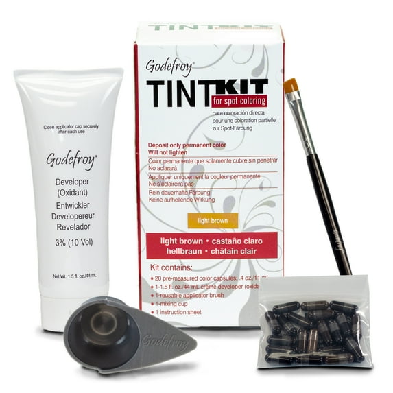 Tint Kit For Eyebrow - Light Brown