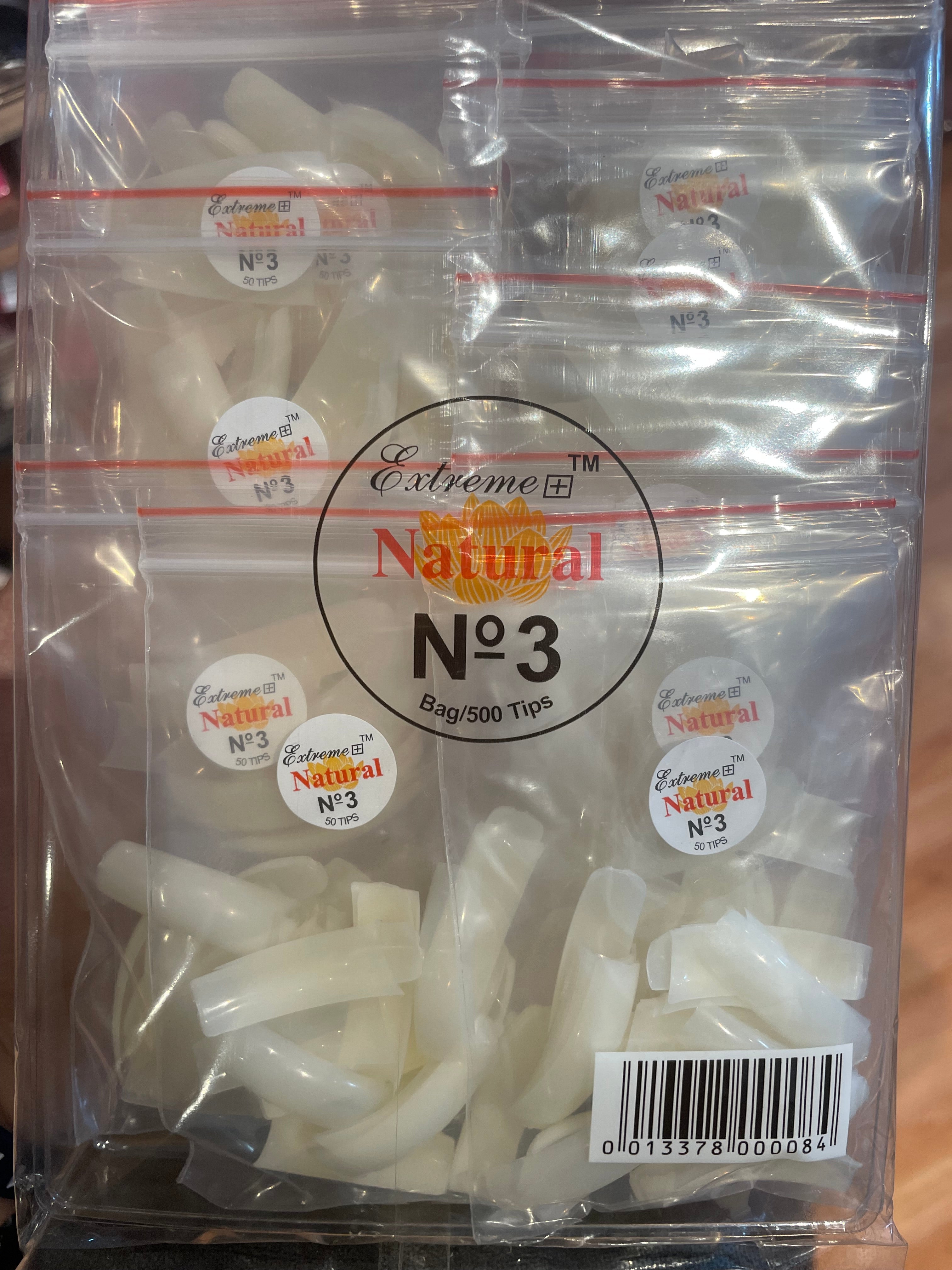 EXTREME+ Natural Tips # 3 - bag/500tips