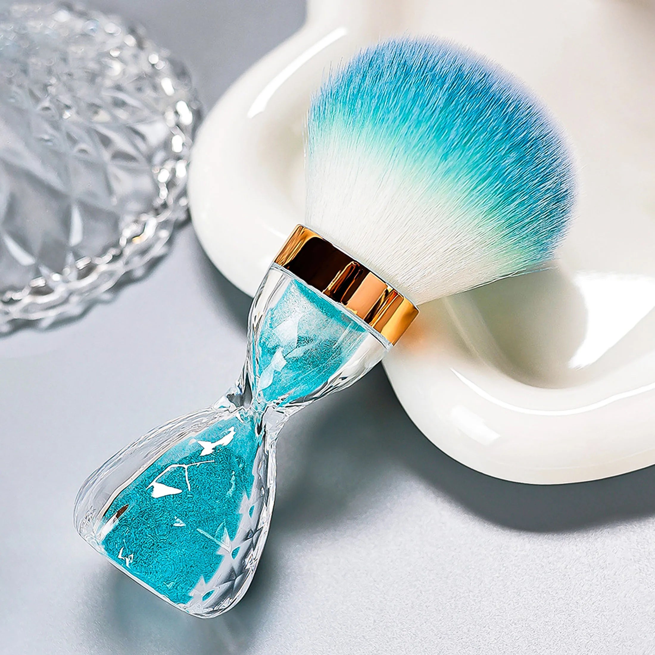 Dust Brush with hourglass Handle