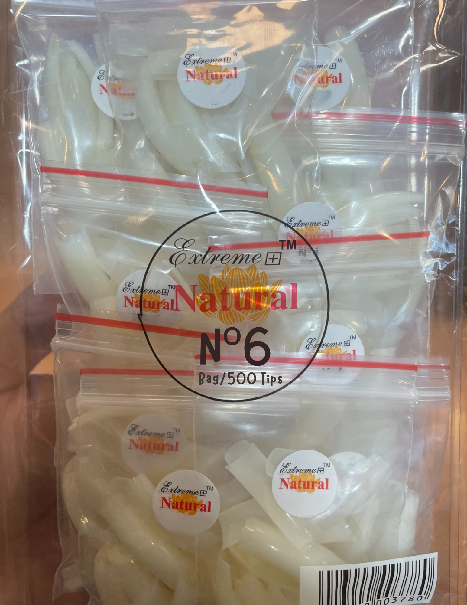 EXTREME+ Natural Tips # 6 - bag/500 Tips