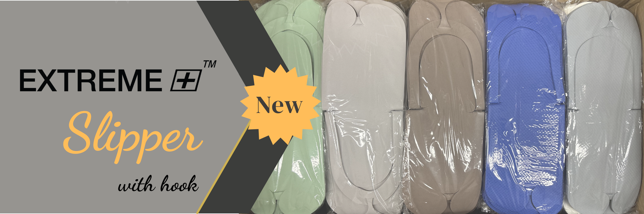 Extreme+ Disposable Caro Slippers Eva With Hook - Case of 360 pairs