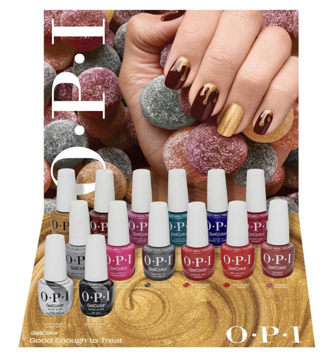 OPI GelColor Intelli-Gel Set FREE Base - Good Enough To Treat - Collection Holiday 2025 - Kit 2