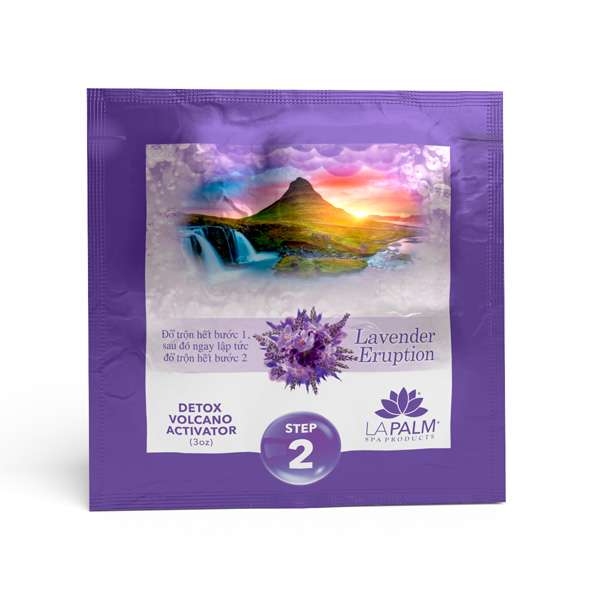 La Palm Volcano Deluxe Pedicure 5 Step - Lavender Eruption - Kit