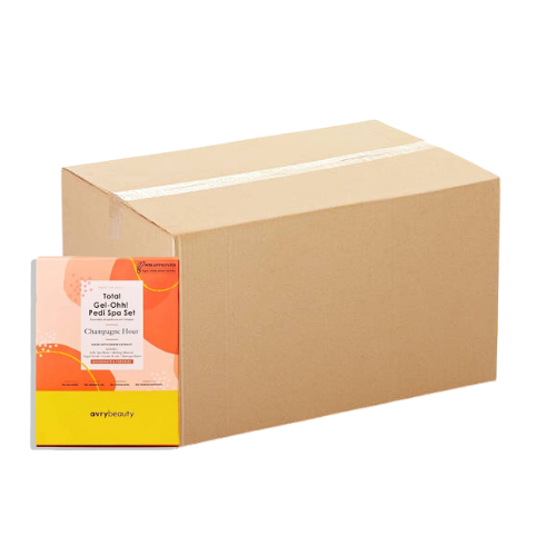 Avry Beauty Gel-Ohh Pedicure 5 Steps - Champagne Hour - Case of 50