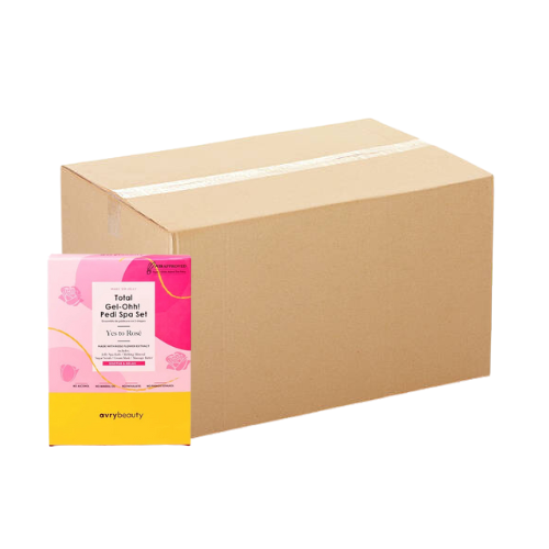 Avry Beauty Gel-Ohh Pedicure 5 Steps - Yes to Rose - Case of 50