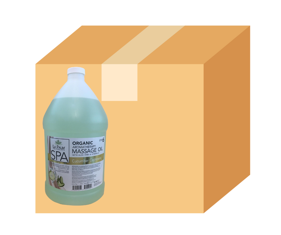 La Palm - Massage Oil - Cucumber - Case of 4