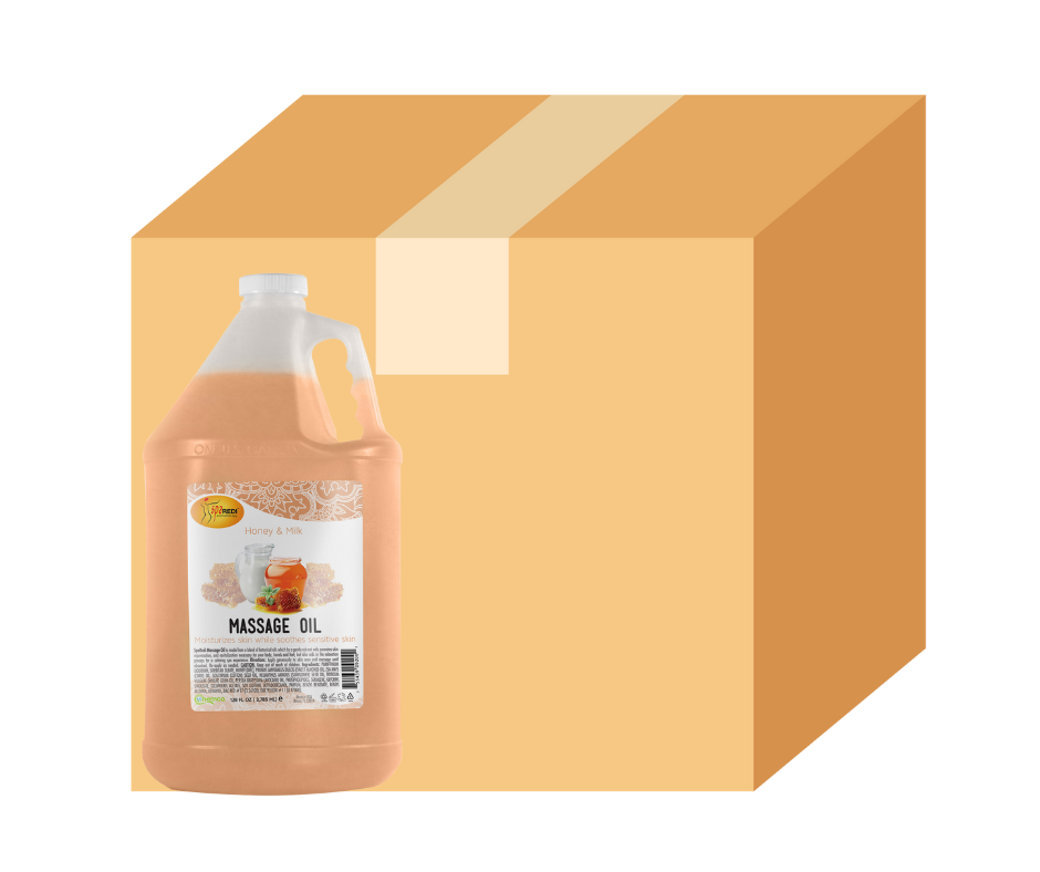Chemco Pro Nail Massage Oil - Milk & Honey - Case of 4