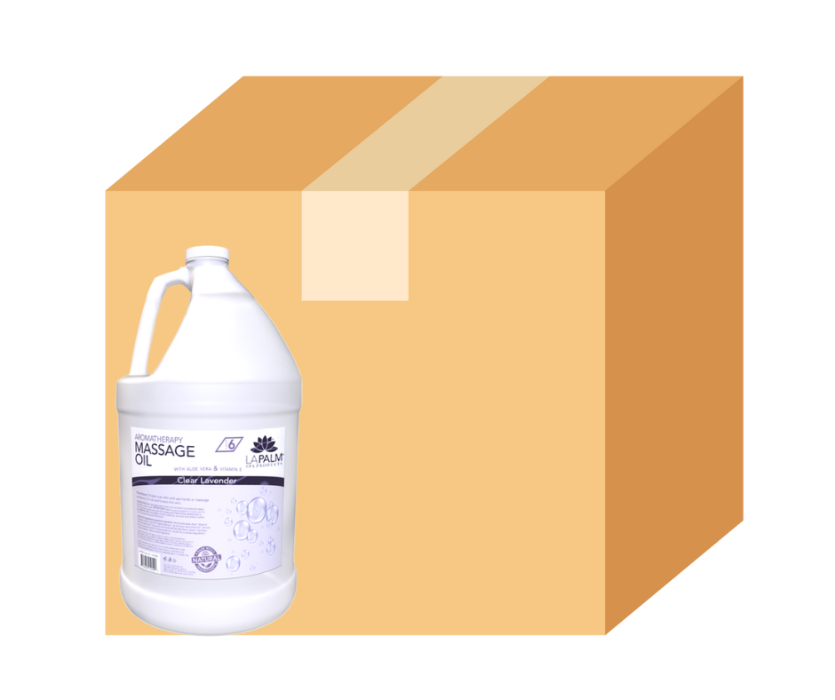 La Palm - Massage Oil - Clear Lavender - Case of 4