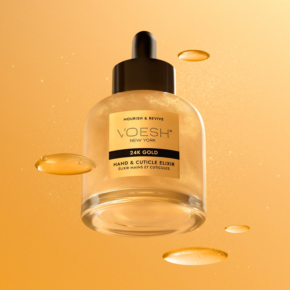 Voesh Hand & Cuticle Serum 24K Gold (50ml/ 1.69 Fl.Oz) - Bottle