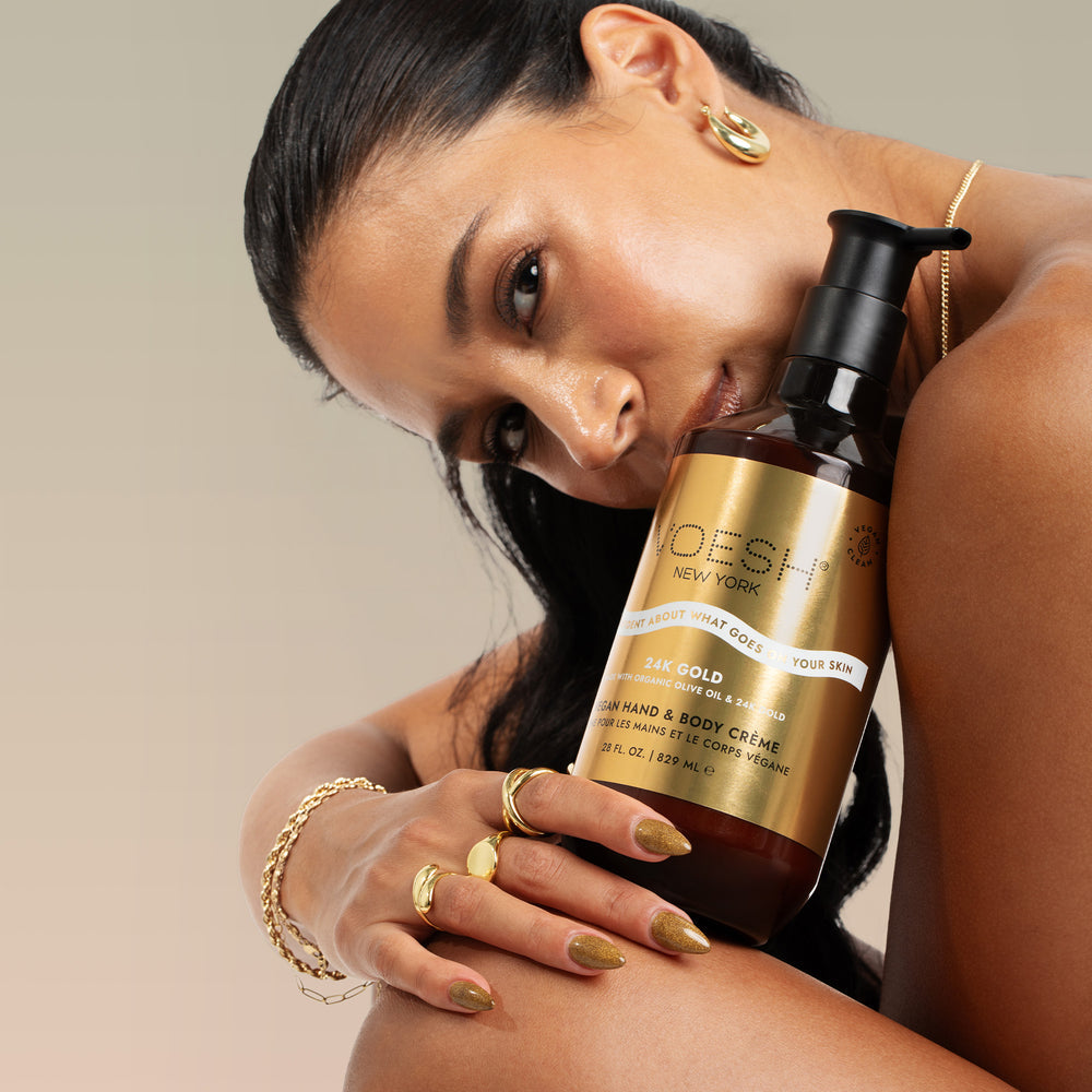 Voesh Vegan Body & Hand Creme - Imperial Gold (28 Fl Oz)