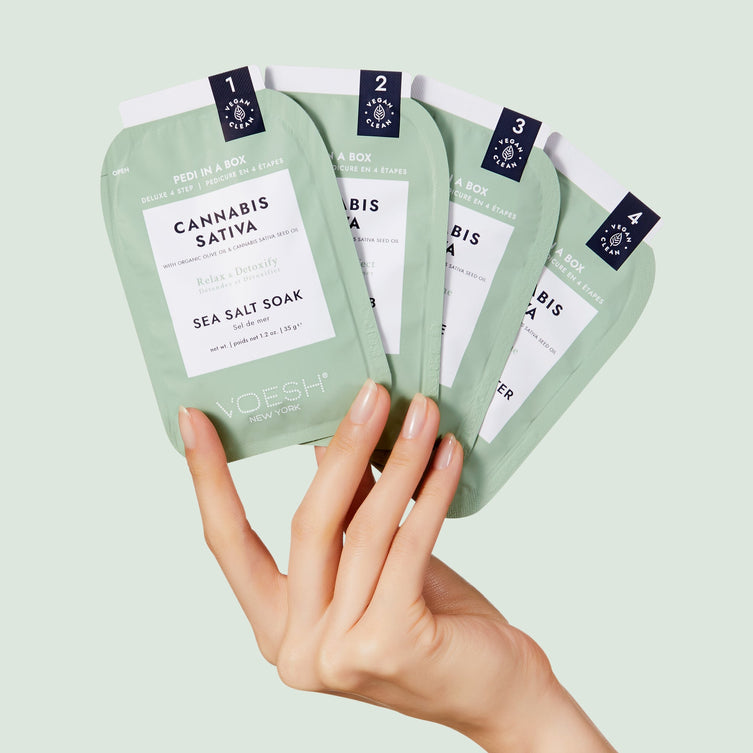 VOESH Deluxe Pedicure 4 Step - Hemp Relax - Case of 50
