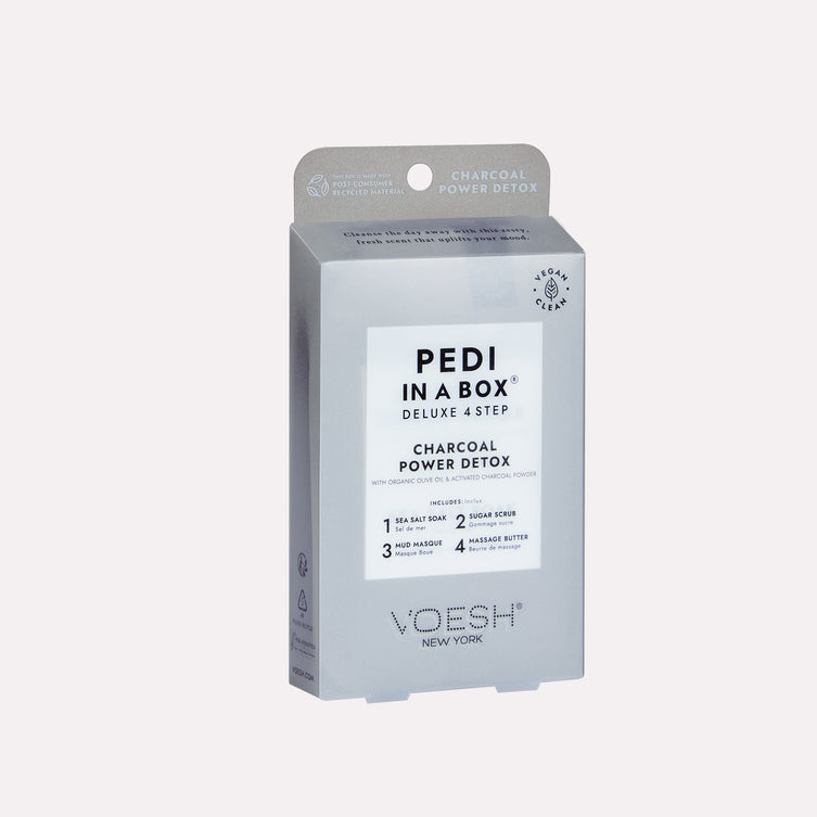 VOESH Deluxe Pedicure 4 Step - Charcoal - Kit