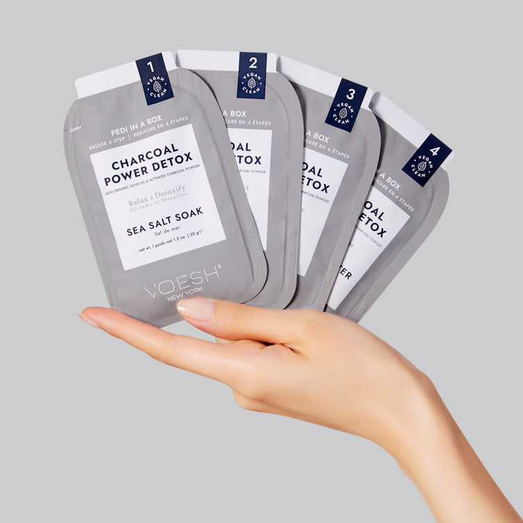 VOESH Deluxe Pedicure 4 Step - Charcoal - Case of 50