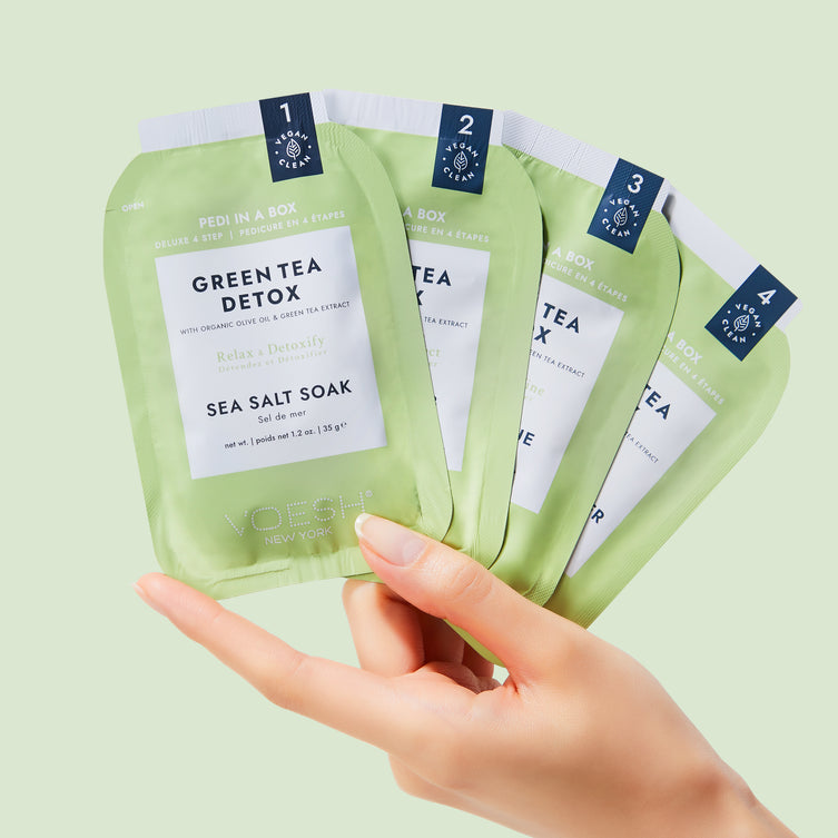 Voesh Deluxe Pedicure 4 Step - Green Tea - Kit