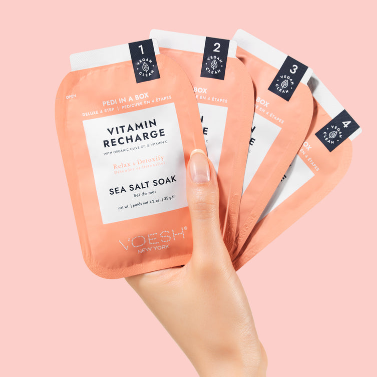 VOESH Deluxe Pedicure 4 Step - Vitamin - Kit