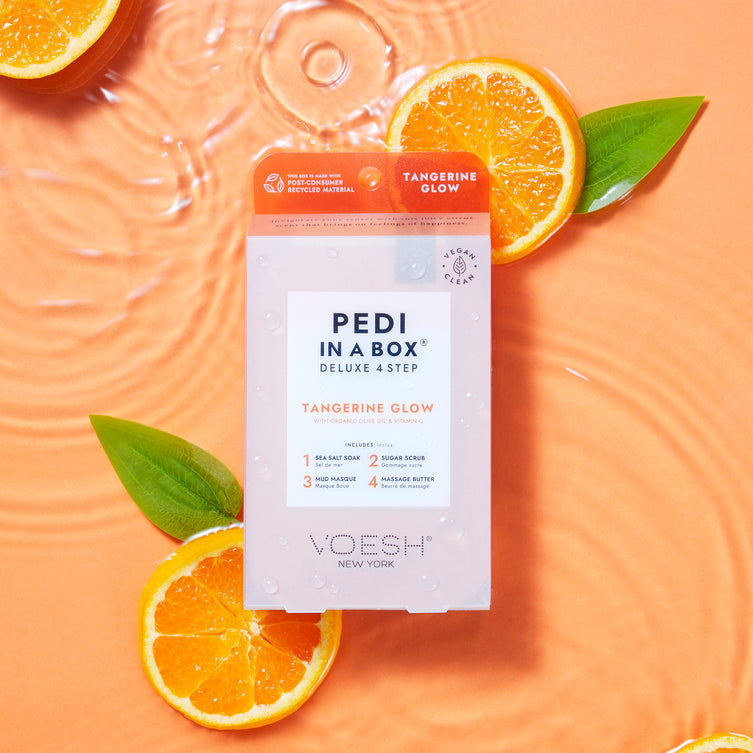 VOESH Deluxe Pedicure 4 Step - Tangerine - Kit