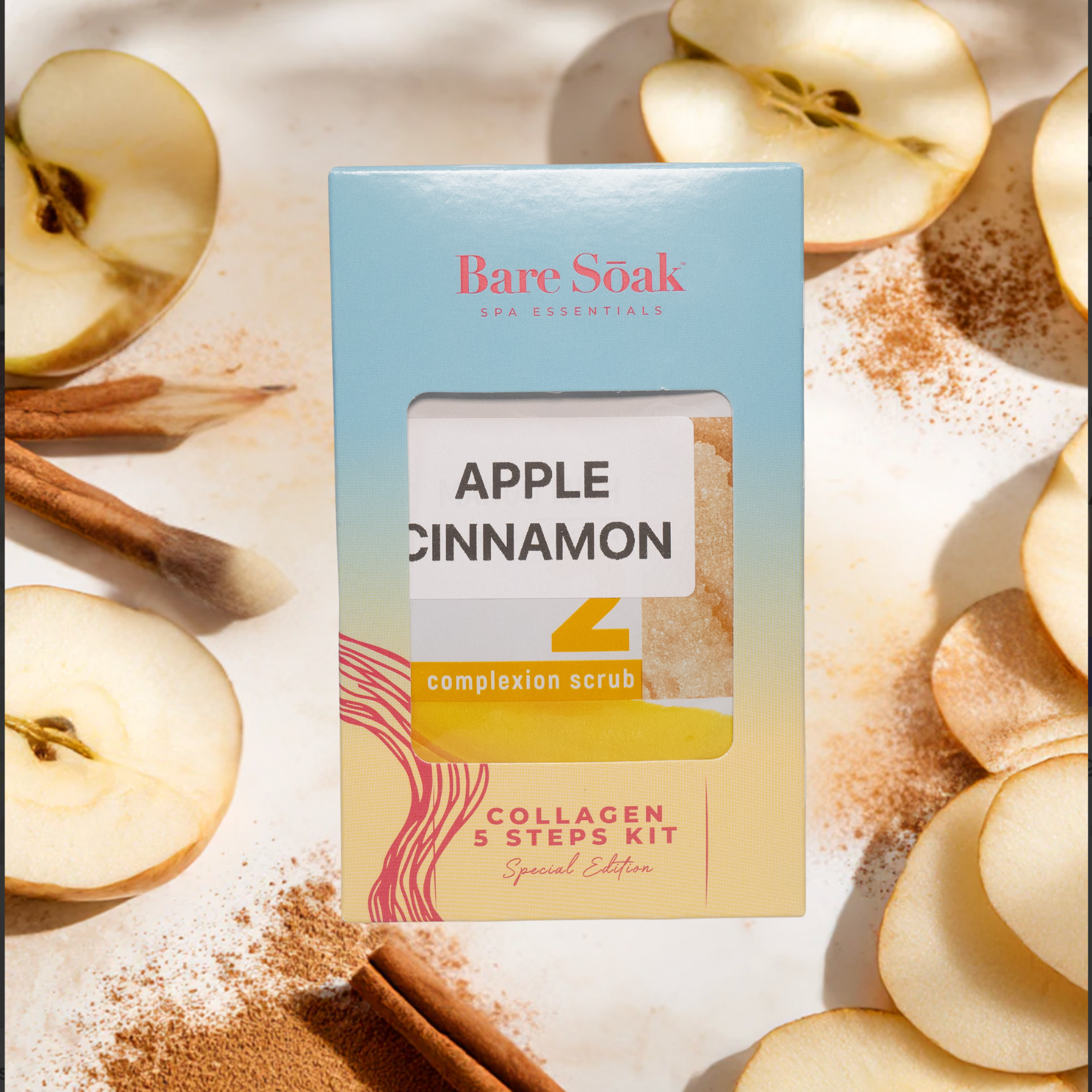 BareSoak 5 Steps Collagen - Cinnamon Apple - Kits - New