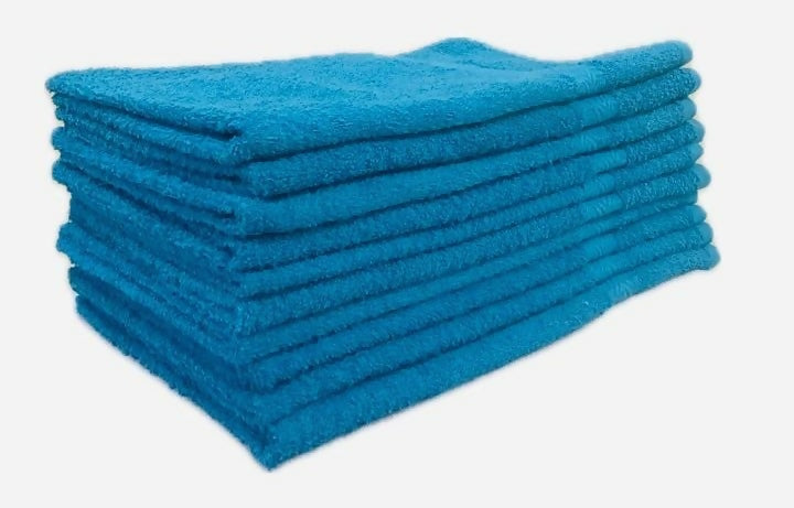 Nail Salon Towels - Teal / 16x27 / 100% Cotton, 3LBS per dozen
