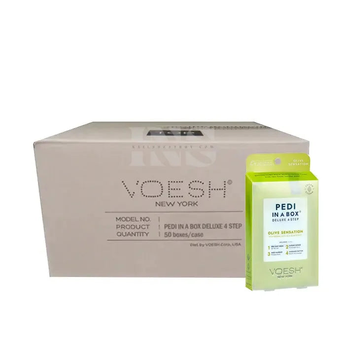 VOESH Deluxe Pedicure 4 Step - Olive Sensation - Case of 50