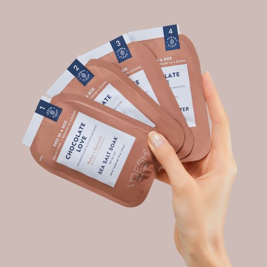 VOESH Deluxe Pedicure 4 Step - Chocolate Love - Case of 50