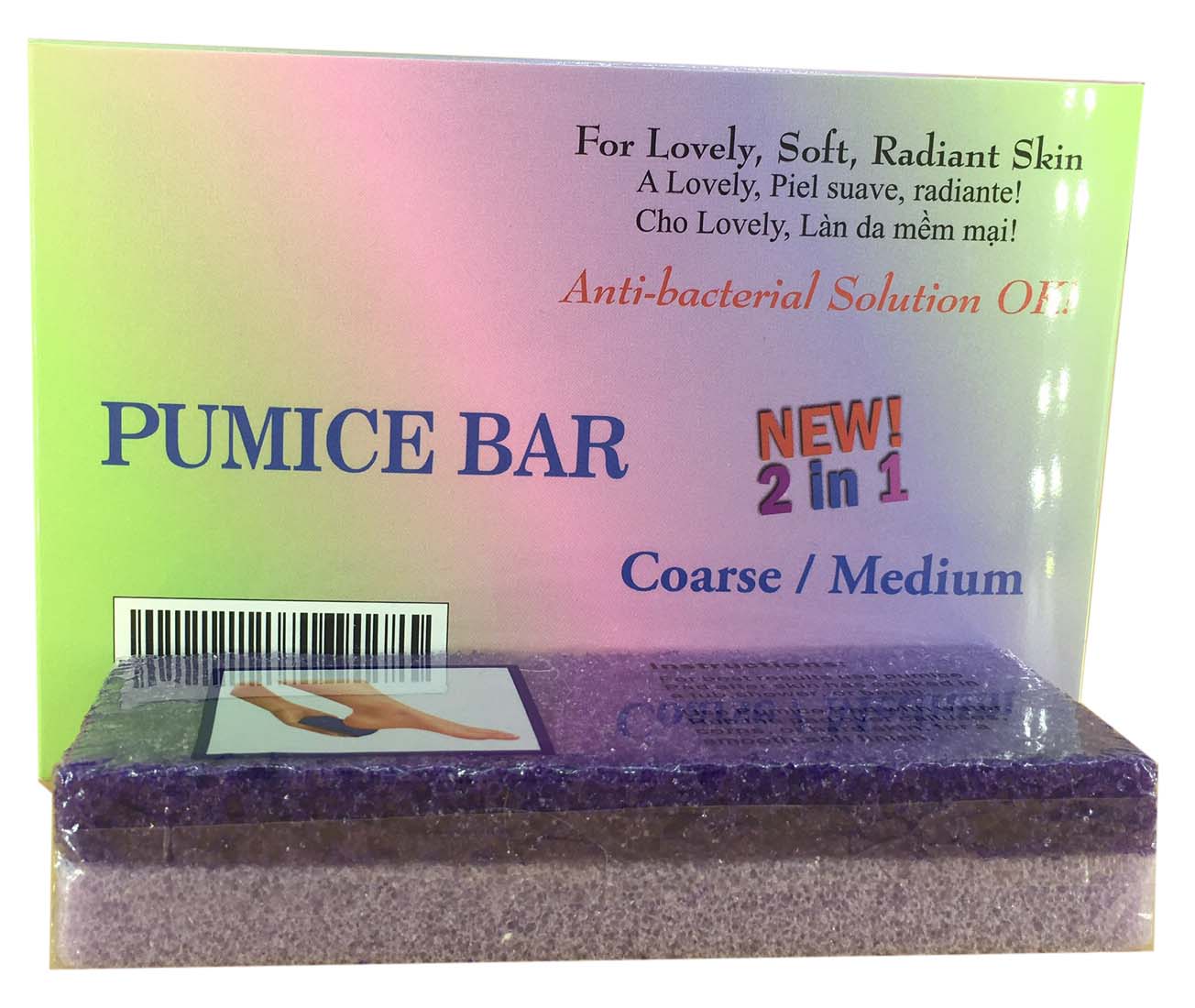 Happy Feet Ultimate Pumice Pad 2 in 1 Coarse/Medium - Box of 12