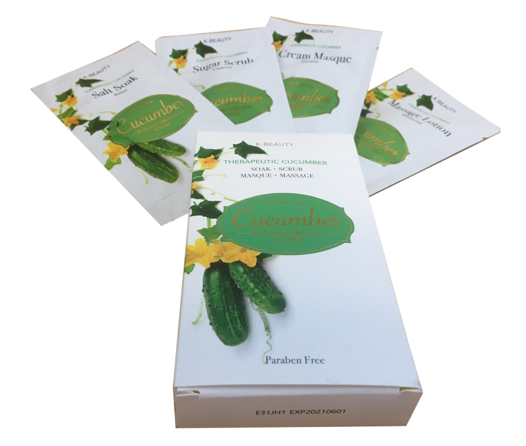 Codi K-Beauty Premium Pedicure Collection Deluxe 4 Steps - Cucumber - Case of 120