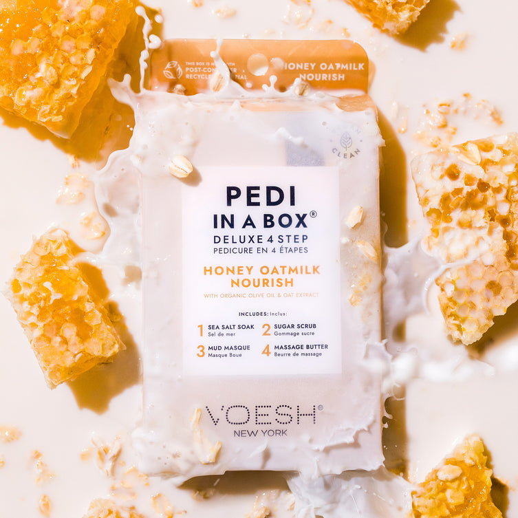 VOESH Deluxe Pedicure 4 Step - Honey Oatmilk Nourish - Case of 50