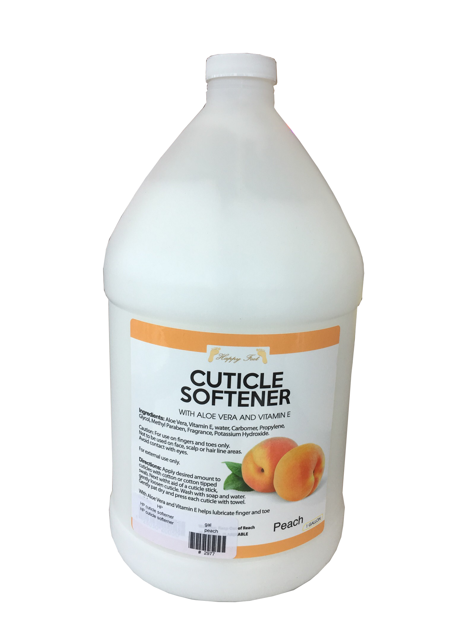 HappyFeet Cuticle Softener Peach - Gallon