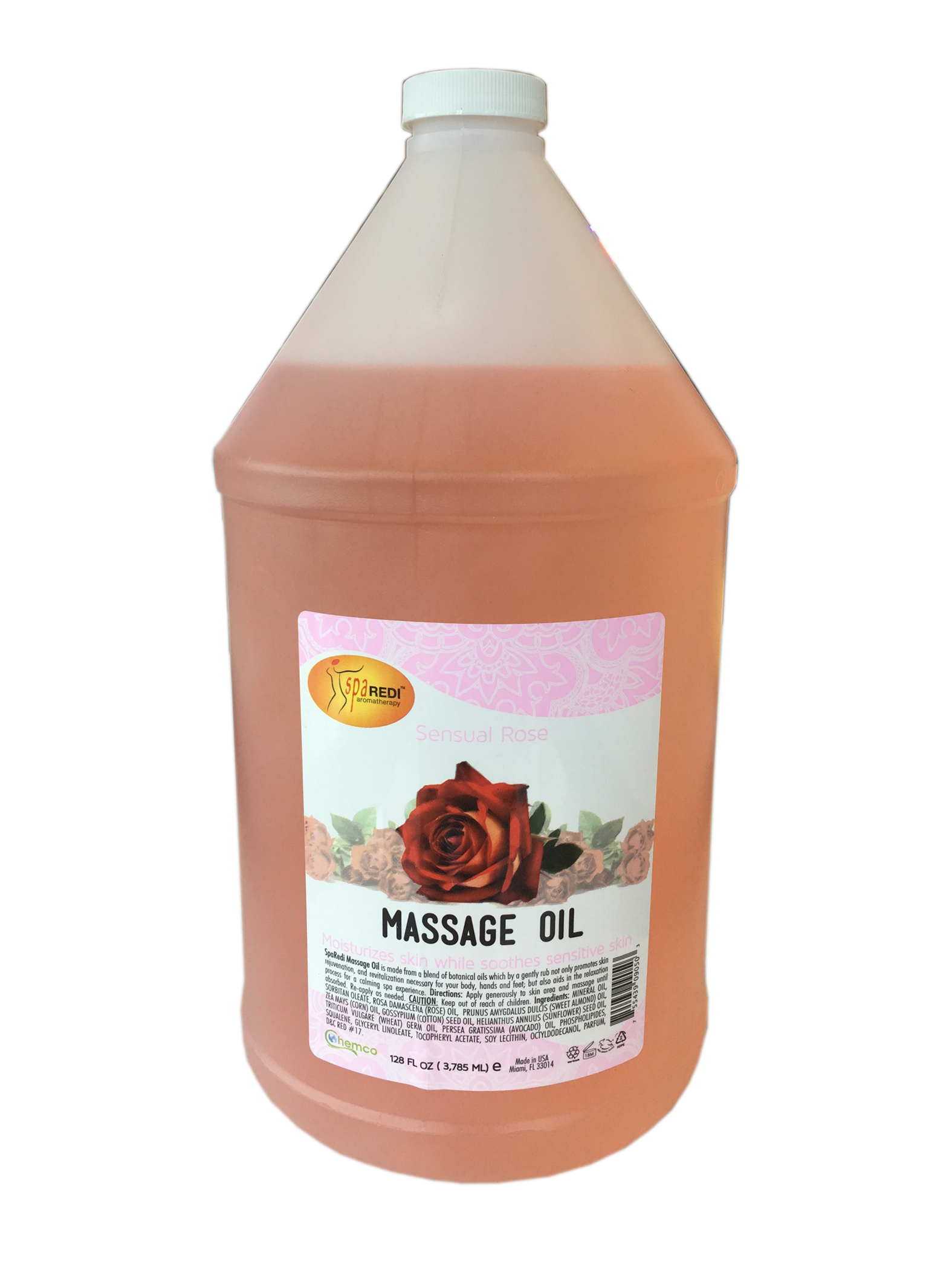 Chemco Pro Nail Massage Oil - Rose - Gallon