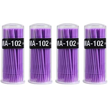 100 miếng Micro Applicator Brushes Lash Micro Swabs để nối mi, trang điểm