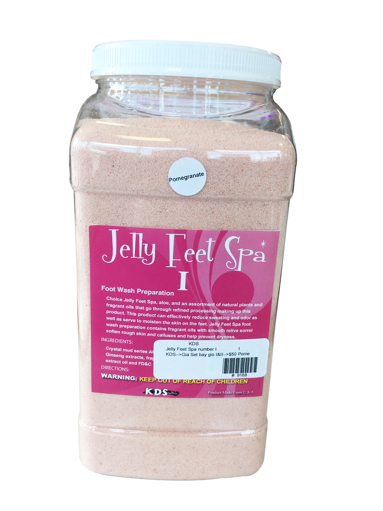 KDS Jelly Feet Spa Number I - Pomegranate - Case of 4