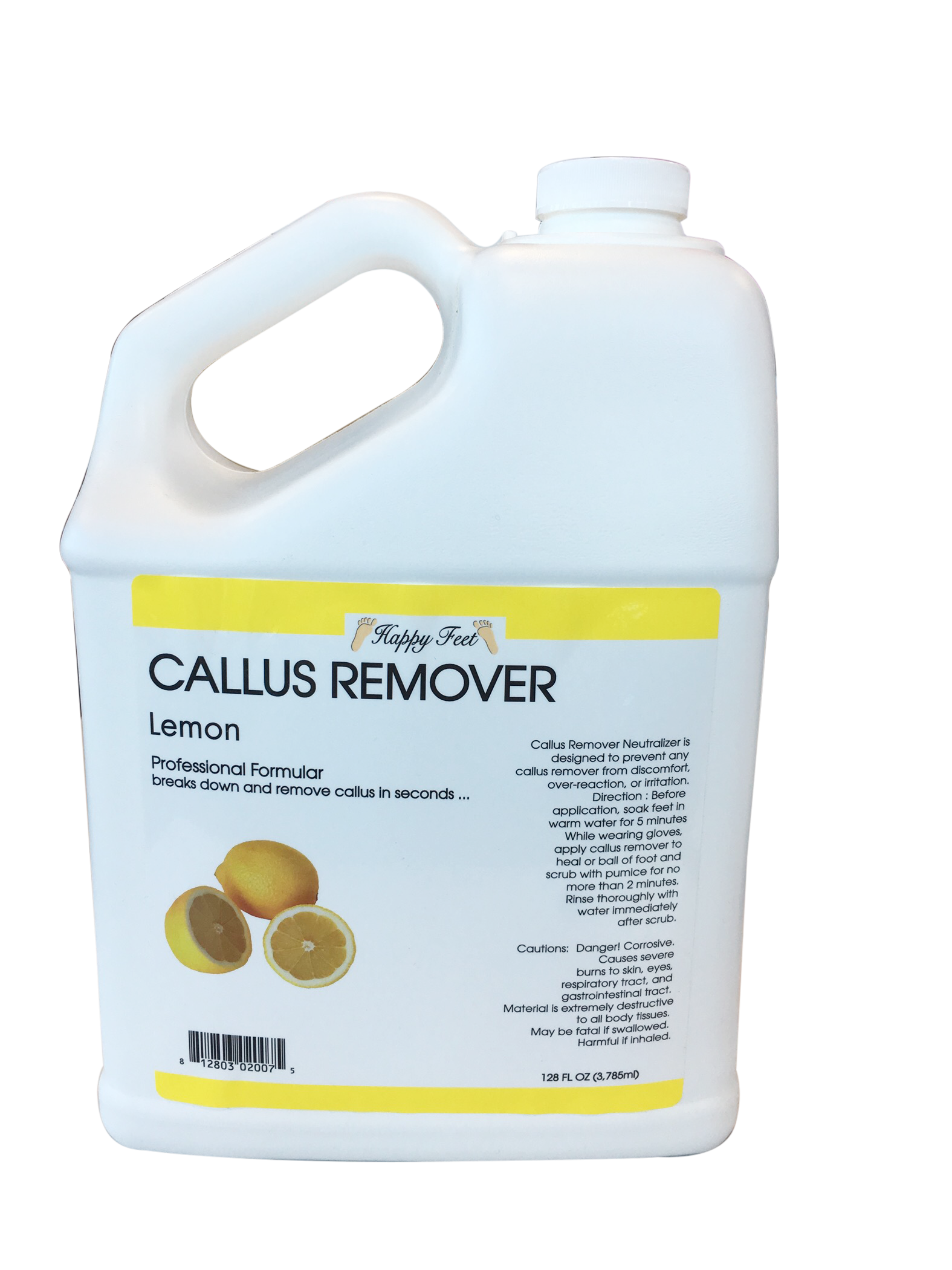 HappyFeet Callus Remover Gel Liquid - Lemon - Gallon