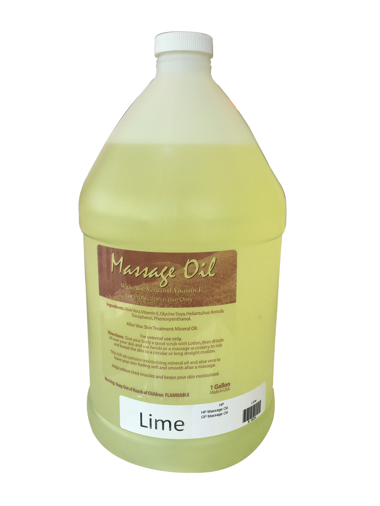 HappyFeet Massage Oil - Lime - Gallon