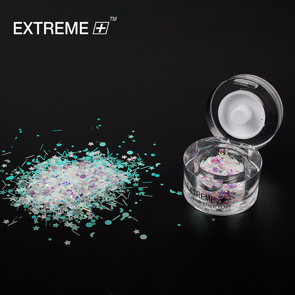EXTREME+ Blue light sequins Nail Flakes Set / 6 colors
