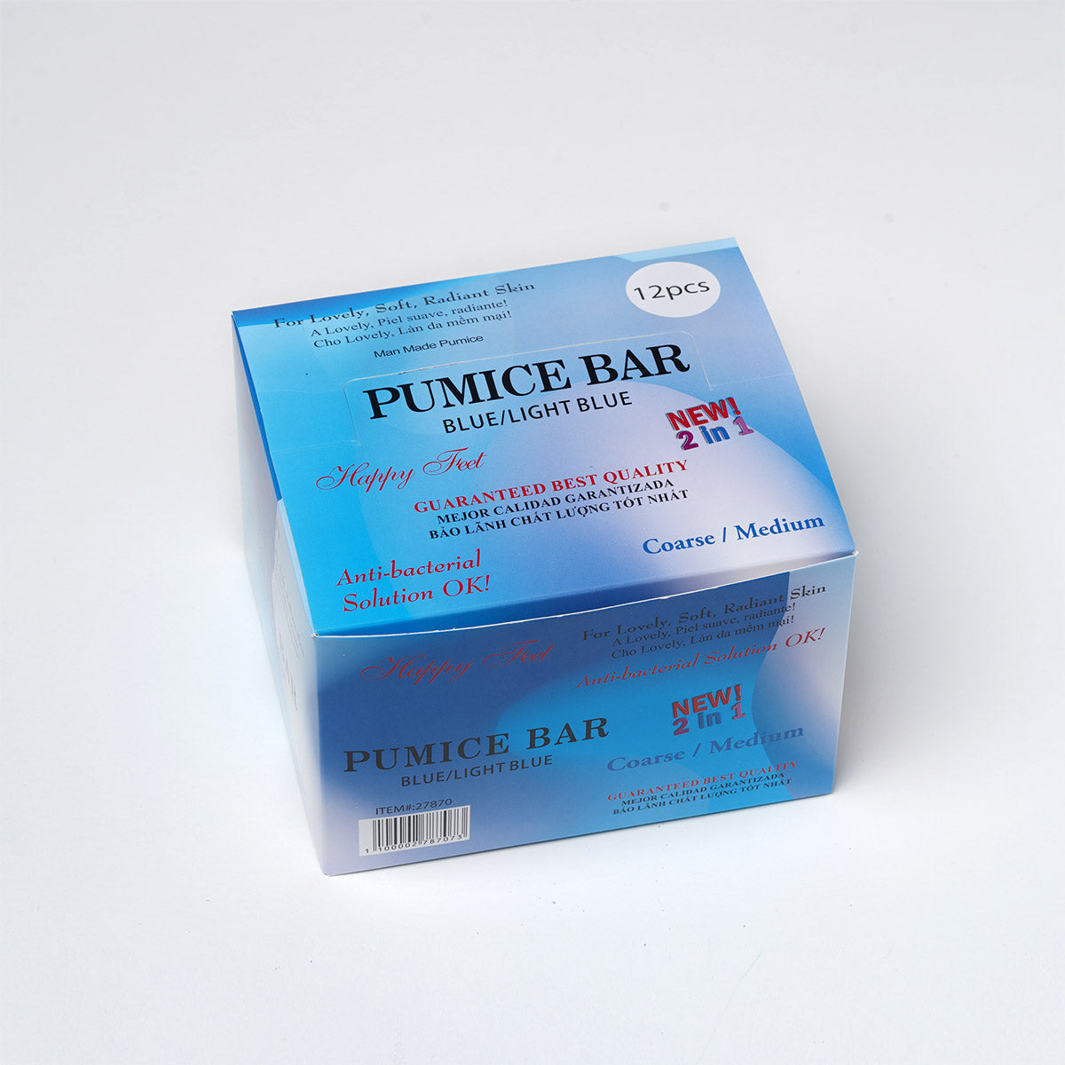 HappyFeet Pumice Pad 2 in 1 Ultimate New Coarse Medium - Dark/Light Blue - 1 piece