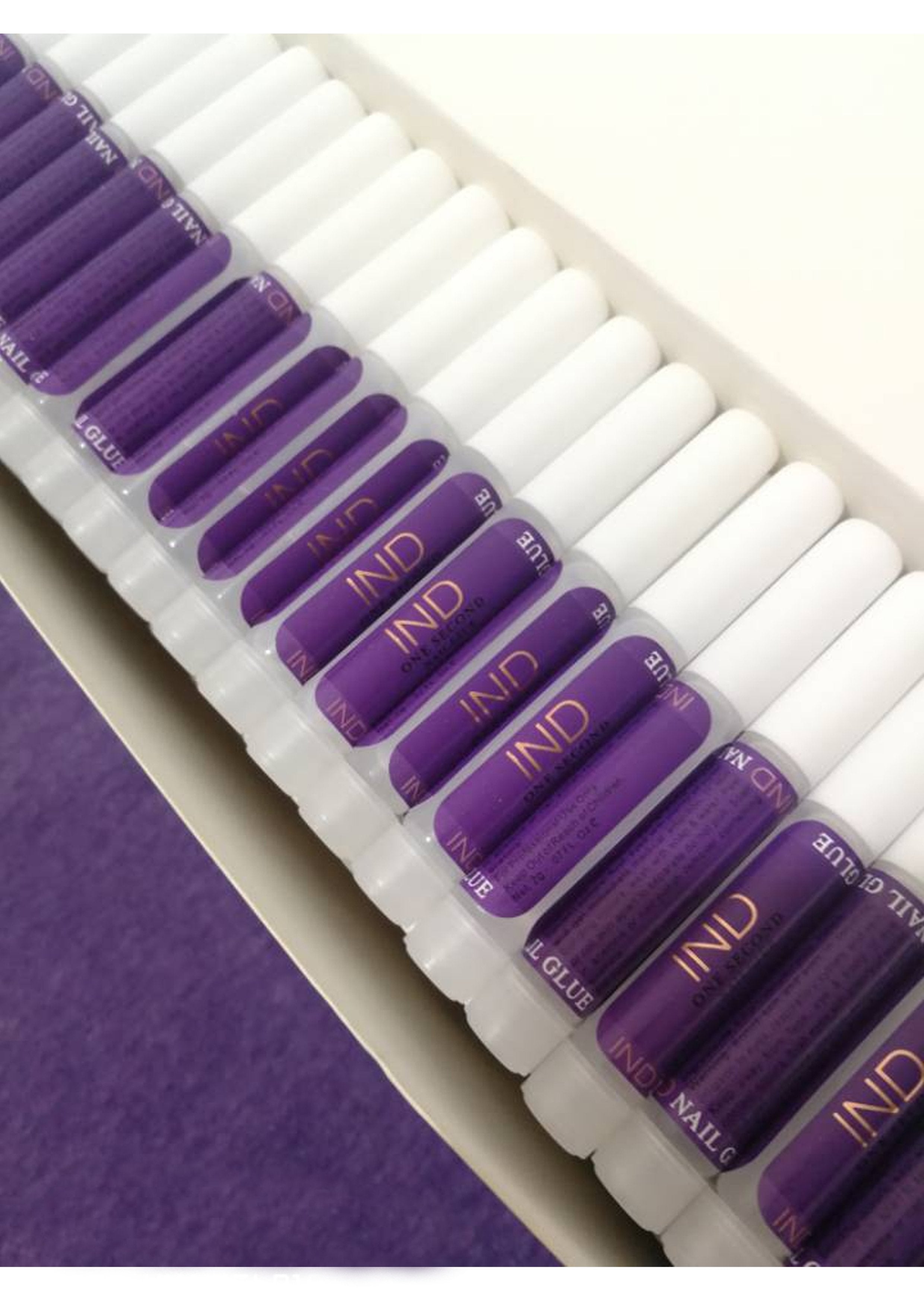 250 PCS IND Nail Tip Glue - Adhesive Super Bond For Acrylic Nails Tips - 0.07 oz for each glue