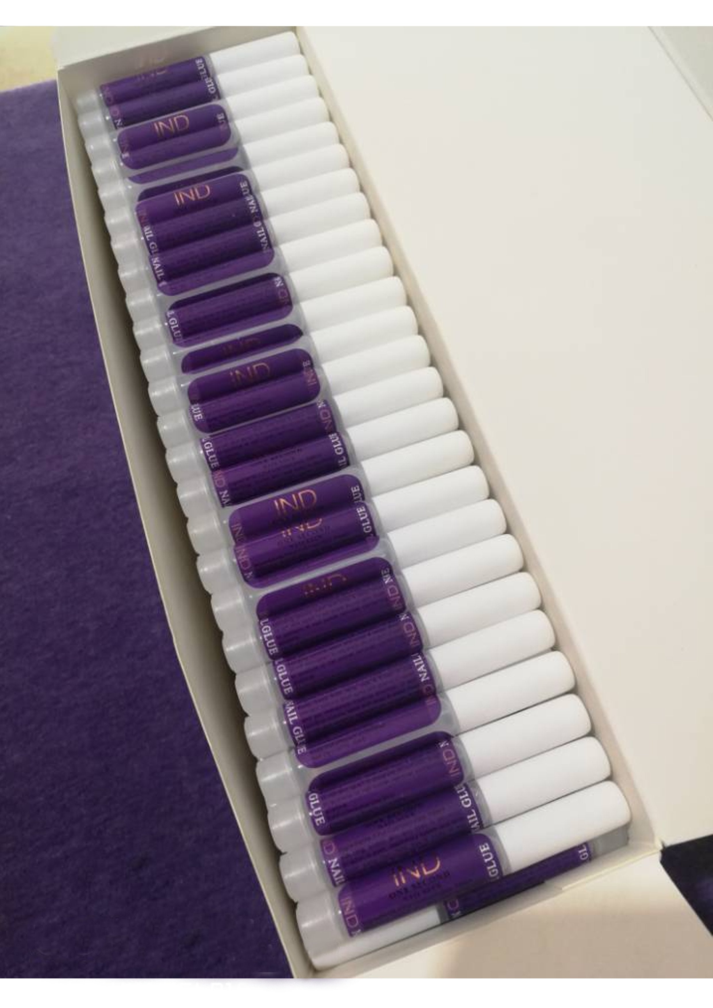 250 PCS IND Nail Tip Glue - Adhesive Super Bond For Acrylic Nails Tips - 0.07 oz for each glue