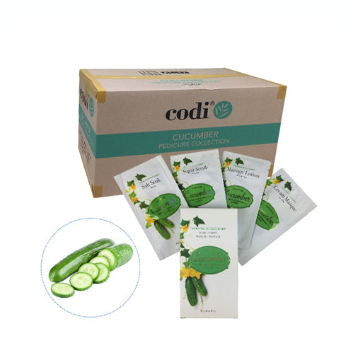 Codi K-Beauty Premium Pedicure Collection Deluxe 4 Steps - Cucumber - Case of 120