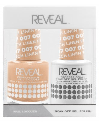 Reveal Duo Gel and Nail Lacquer Set - 007 French Linen