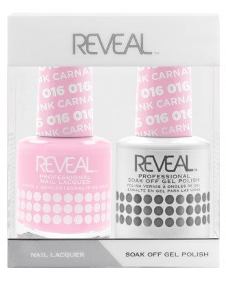 Reveal Duo Gel and Nail Lacquer Set - 016 Pink Carnation