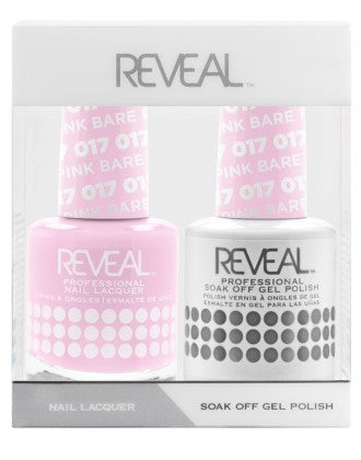 Reveal Duo Gel and Nail Lacquer Set - 017 Bare Pink