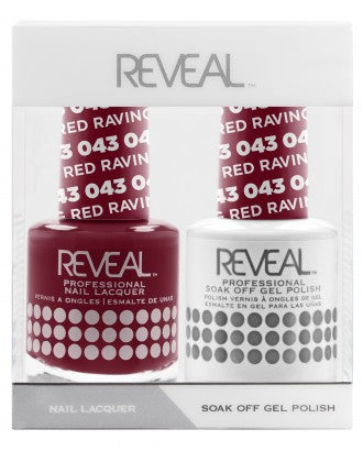 Reveal Duo Gel and Nail Lacquer Set - 043 Raving Red