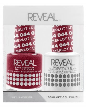 Reveal Duo Gel and Nail Lacquer Set - 044 Lush Merlot