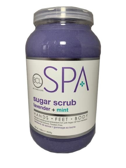 BCL Spa Sugar Scrub Lavender + Mint 128 oz - Case